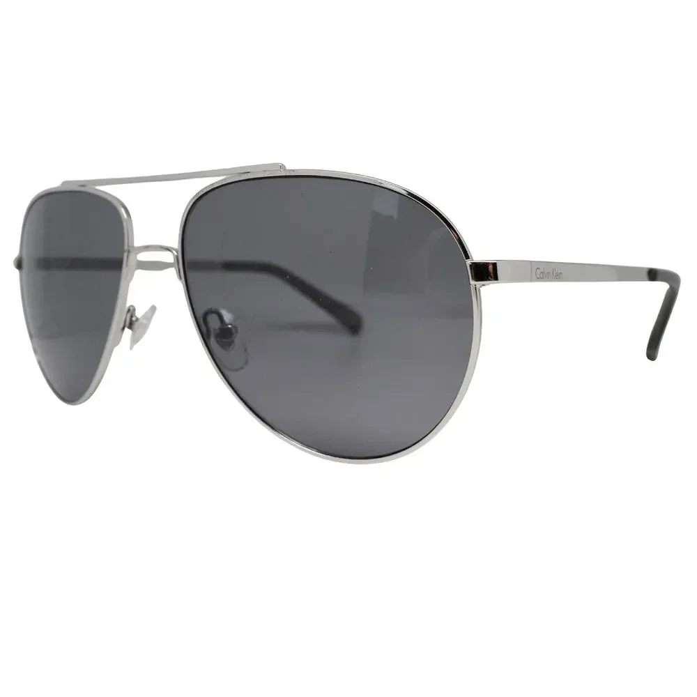 Calvin Klein R167S 045 Silver Aviator 54-16-140mm Sunglasses - FAIR CONDITION